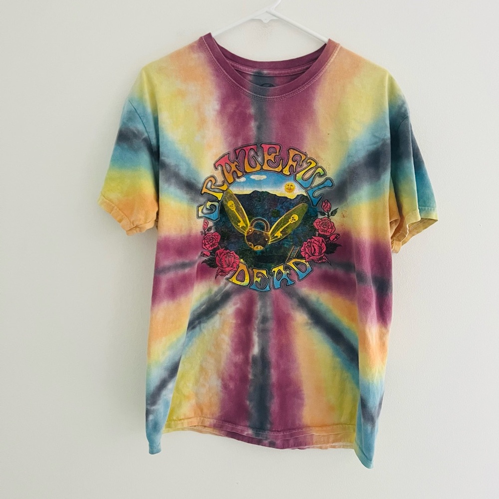 Grateful Dead Tie Dye Vintage Logo Tee Medium